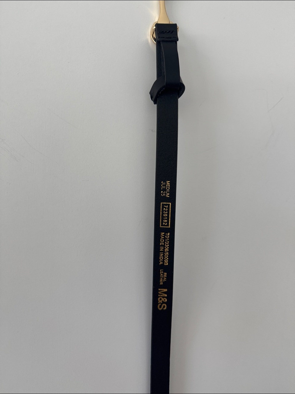 M&S Leather Snaffle Waist Belt - Picture 3 of 3